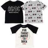AC/DC 3 Pack T-Shirts Little Kid to Big Kid 