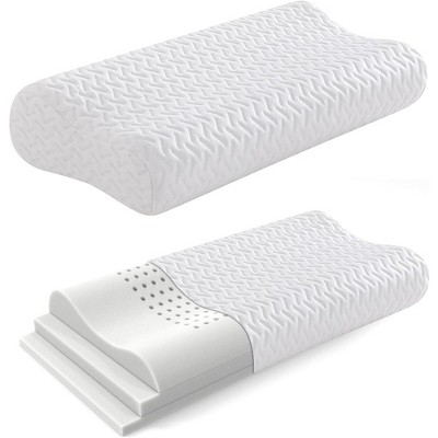 JUJABU Ergonomic Adjustable Memory Foam Pillow for Side Sleepers