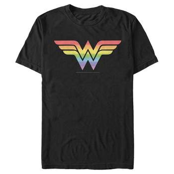 Men's Wonder Woman Rainbow Classic Logo T-Shirt