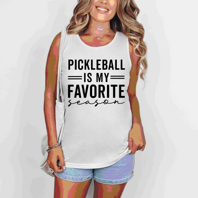 Simply Sage Market Pickleball Is My Favorite Season Garment Dyed Tank