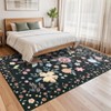 Hallway Runner Rug 2x6 Washable Runner Rugs Non Slip Floral Area Rug Ultra-Thin Soft Flower Carpet Runners for Kitchen Entryway Laundry Bathroom - 3 of 4