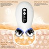 EMS Microcurrent Facial Device with Red & Blue Light - Face Lift & Contour Massager, Heated Vibration Skin Care Tool for Anti-Aging - White - 2 of 4