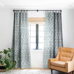 Holli Zollinger Indra Terrazzo Navy Single Panel Room Darkening Window Curtain - Deny Designs