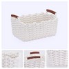 Unique Bargains Decorative Cotton Rope Handcrafted Portable Storage Basket 3 Pcs - 2 of 4