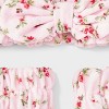 Hair Headwrap with Cuffs Set 3pc - Wild Fable™ Pink Floral - 3 of 3