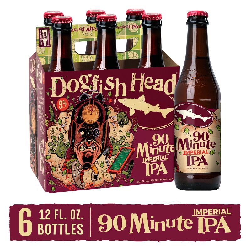 Dogfish Head 90 Minute Imperial IPA Beer - 6pk/12 fl oz Bottles, 4 of 9