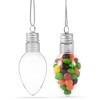 Rn'ds Clear Fillable Ornament Bulbs - 24 Pack : Target