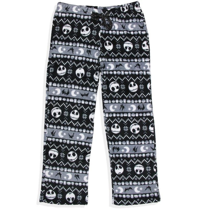 The Nightmare Before Christmas Women's Jack Skellington Plush Pajama Pants, 1 of 4