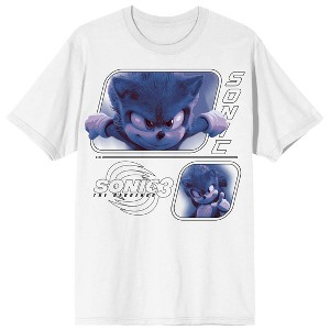 Sonic the Hedgehog Live Action Men's White Short Sleeve Tee - 1 of 4