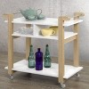 Brassex Carie Kitchen Cart White/Oak - 2 of 4