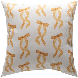 Stylish Champagne Label Accent Pillow – 18 Inch Climaweave by Manual Woodworkers and Weavers - 1 of 3