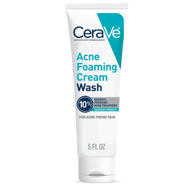 CeraVe Acne Control Foaming Face Cleanser 10% BPO - 5 fl oz, 1 of 18
