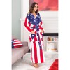 ADR Plush Fleece Women's Robe, Long Hooded Women's Bathrobe, Soft Cozy Women's Bath Robe & Plus Sizes - 4 of 4