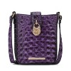 MKF Collection Avery Women’s Croc-Embossed Vegan Leather Crossbody Versatile Bag by Mia K - 2 of 4