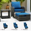 CAVINAS Patio Sectional Sets, 5 Pieces Rattan Outdoor Couch Set, Modern Outdoor Seating Set with Footstool for Balcony - 2 of 4