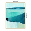 Amanti Art Cyan Reflections II by Annie Warren Framed Canvas Wall Art - 4 of 4