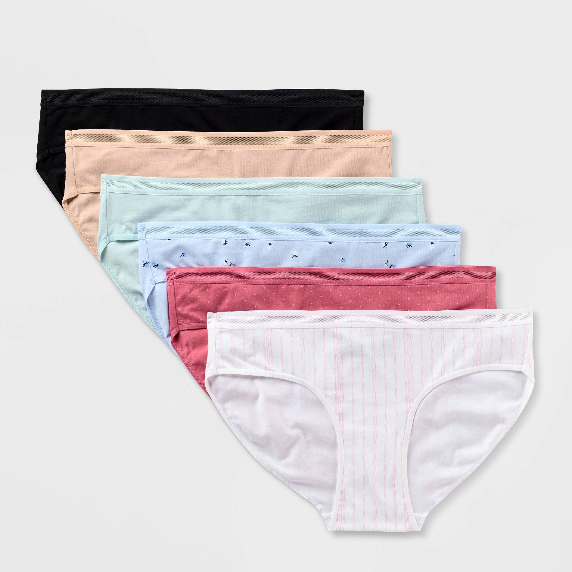 Women's 6pk Cotton Bikini Underwear - Auden™ Multi
