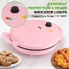 NutriChef 12'' Countertop Pizza Maker with Non-Stick Aluminum Plate (NCSW837PINK) - Pink - 3 of 4