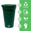 Silipint: Silicone 16oz Coffee Tumblers, 2 Pack, Green Speckled - 3 of 4