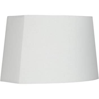 Springcrest White Medium Modified Oval Lamp Shade 12.5" Wide and 10" Deep at Top x 15" Wide and 11" Deep at Bottom x 10" Height (Spider) Replacement