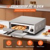 VEVOR Countertop Electric Pizza Oven, 12-inch, 1500W, 122-662℉ Temp Range, Stainless Steel Construction and Easy-to-Clean Crumb Tray - 3 of 4