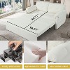 NicBex Queen Size Convertible Sofa Bed Loveseat Couch with Thicked Cushions & Side Storage,Color Blocking Sleeper Sofa for Living Room,Bedroom - 4 of 4