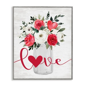 Stupell Industries Floral Valentine's Love Bouquet, 11" x 14" - 1 of 4
