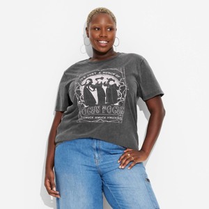 Women's Hocus Pocus Short Sleeve Graphic Boyfriend T-Shirt - Black - 1 of 3