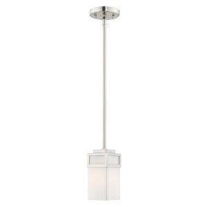 Livex Lighting Harding 1 - Light Pendant in  Brushed Nickel - 1 of 4