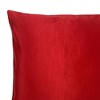 18"x18" Opera Square Throw Pillow Red - The Pillow Collection: Feather Fill, Hidden Zipper, Modern Decor, Removable Cover - 3 of 4