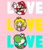 Girl's Nintendo Love with Mario, Princess Peach, and Yoshi T-Shirt - 2 of 4