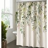Linen Sage Green Eucalyptus Shower Curtain Watercolor Plant Leaves Floral Bathroom Decor Waterproof Linen 72x72 Inch - 2 of 4
