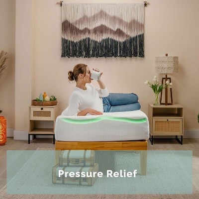 Twin 8-Inch Green Tea Gel Memory Foam Mattress