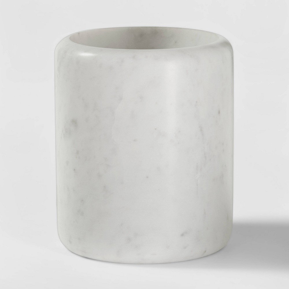 Marble Utensil Holder White - Thresholdâ„¢