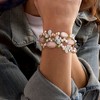 Ross-Simons 4-5mm Multicolored Cultured Pearl and Multi-Gemstone Jewelry Set: 3 Stretch Bracelets - 2 of 4