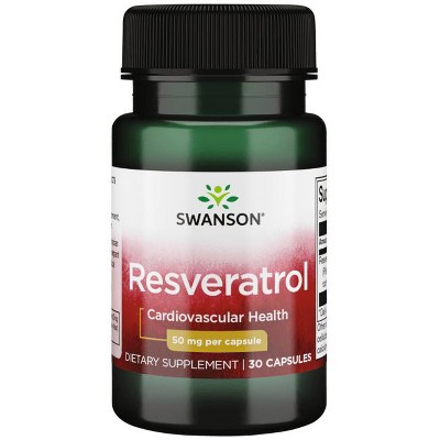 Swanson Resveratrol 50 mg 30 Capsules.