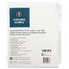 Business Source Erasable Tab Indexes 3HP 8-Tabs 11"x8-1/2" White 20073 - 2 of 3