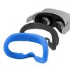 Insten Silicone Face Cover Mask for Oculus Quest 2, Sweatproof, Washable, Light Blocking & Comfortable VR Headset Accessories, Blue - 4 of 4