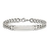 Chisel Stainless Steel Brushed and Polished Curb Link 8" ID Bracelet - 4 of 4