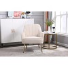 NicBex Velvet Accent Chair,Modern Arm Chair with Adjustable Legs for Bedroom,Reading Room - 2 of 4