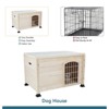 Solid Wood Dog House, 20.5" H x 31" W x 21.5" D ¨C Durable Indoor/Outdoor Pet Shelter for Small Dogs - 4 of 4