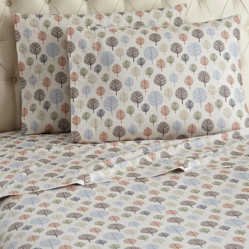 Shavel Micro Flannel Printed Sheet Set - Trees, 1 of 5