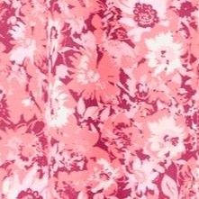 coral brushed florals