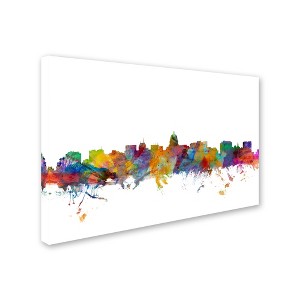 Trademark Fine Art -Michael Tompsett 'Madison Wisconsin Skyline' Canvas Art - 1 of 3