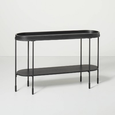 Wood &#38; Metal Console Table - Black - Hearth &#38; Hand&#8482; with Magnolia