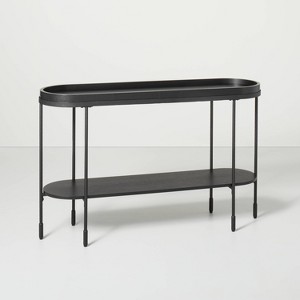 Wood & Metal Console Table - Black - Hearth & Hand™ with Magnolia - 1 of 4