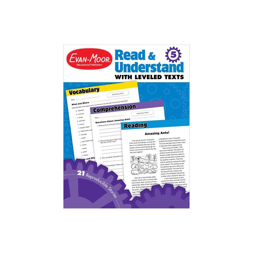 R&u with Leveled Texts, Grade 5 - (Read and Understand with Leveled Texts) by Evan-Moor Educational Publishers (Paperback)