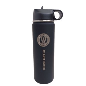 MLS Atlanta United FC 22oz Rubberized Touch Water Bottle: Stainless Steel Portable Drinkware - 1 of 3
