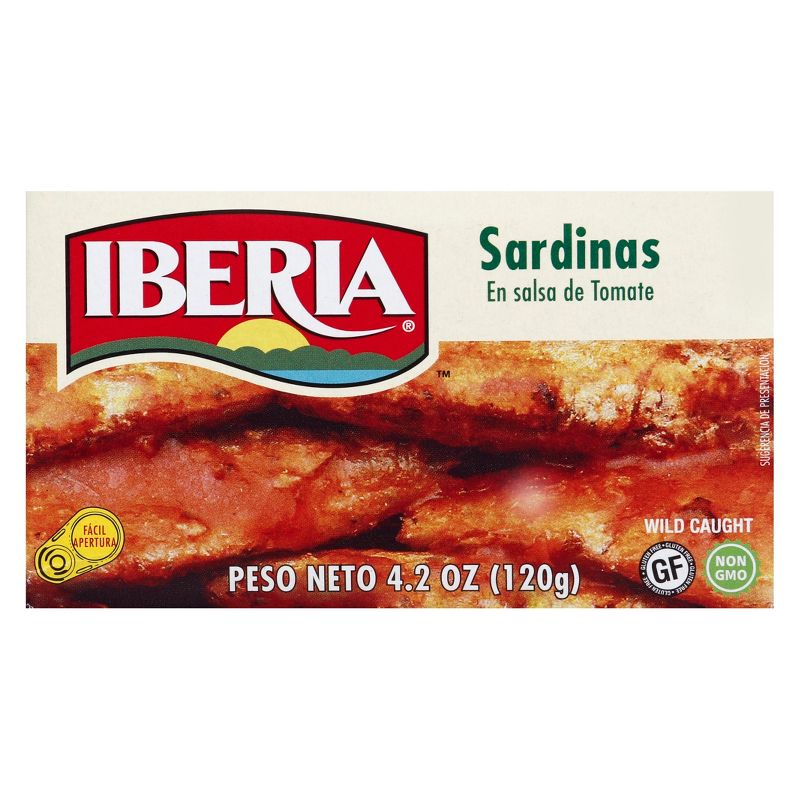 Iberia Sardines in Tomato Sauce - 4.2oz, 1 of 2