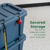 IRIS USA 11.5Gal/46Qt 4 Pack All-Weather Heavy-Duty Stackable Storage Plastic Bin Tote Container with Quick Snap Lid - 4 of 4